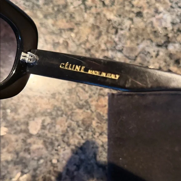 Celine Black Oversized Sunglasses EUC - Picture 11 of 12